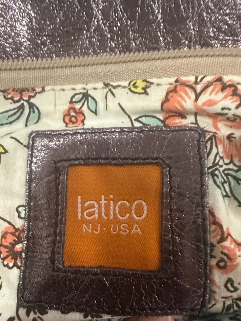 Latico Leather Crossbody Clutch in Metallic Brown - Picture 8 of 9